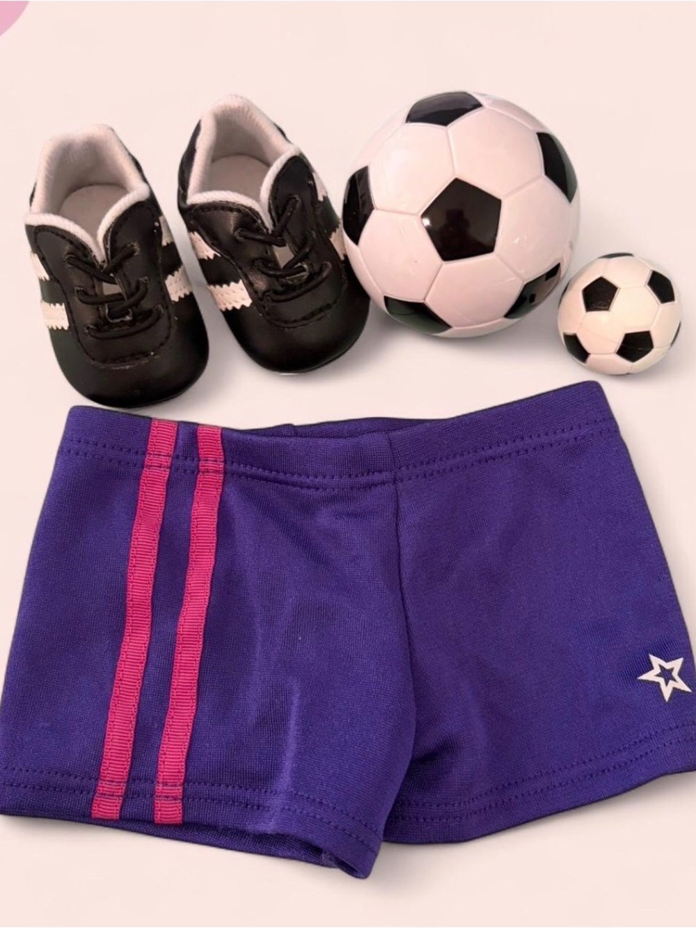 American girl doll Soccer set